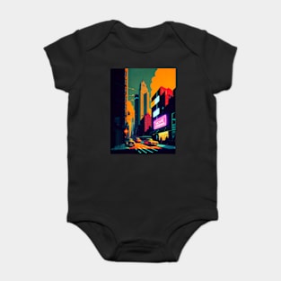 New York Street Scene Baby Bodysuit